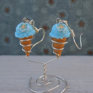 Modré kopečkové zmrzlinky