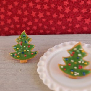 Vánoční sušenky puzetkové- stromečky